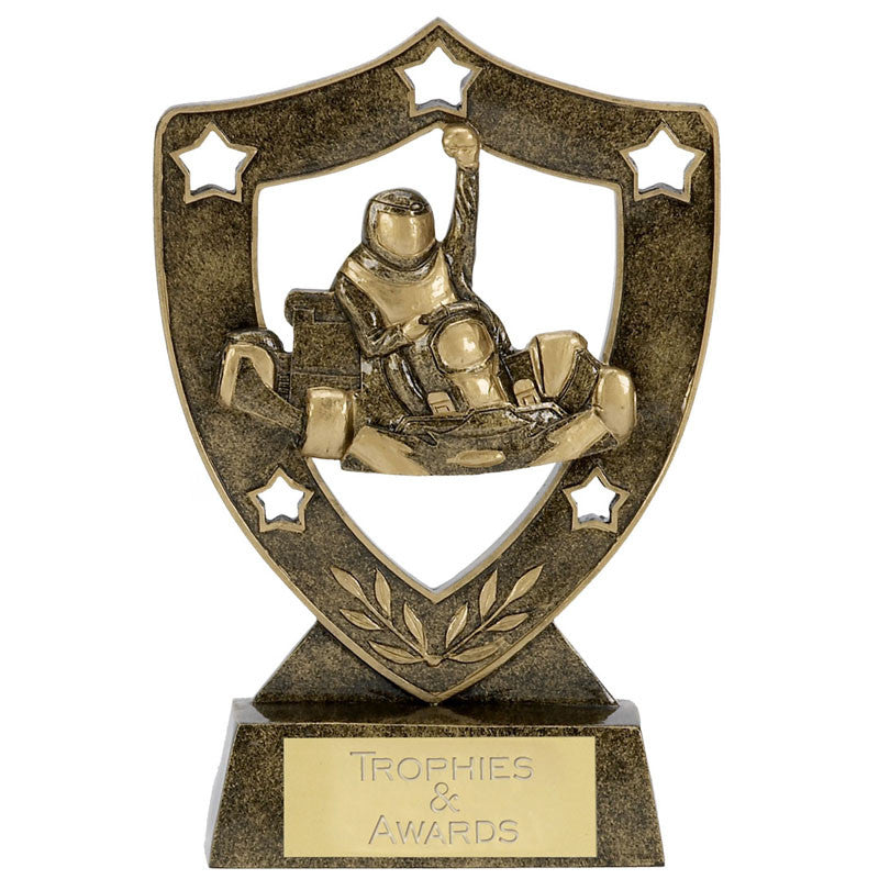 N01019 - Shield Star Go Karting Trophy (3 Sizes)
