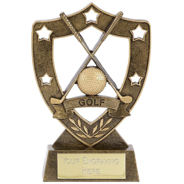 Shield Star Golf Trophy 