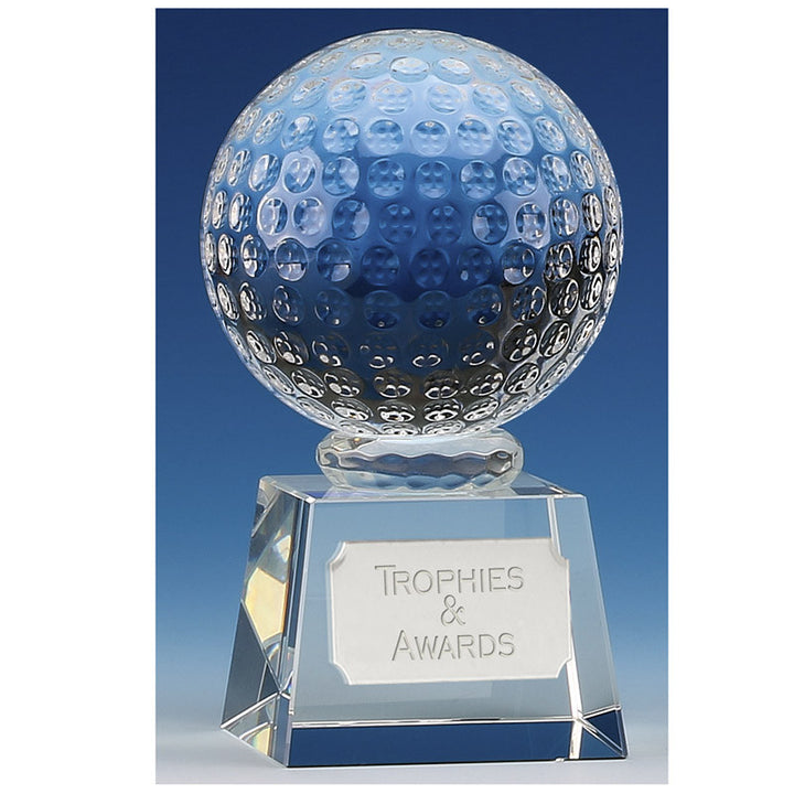 OK009 - Victory Golf Ball Glass Golf Trophy (3 Sizes)