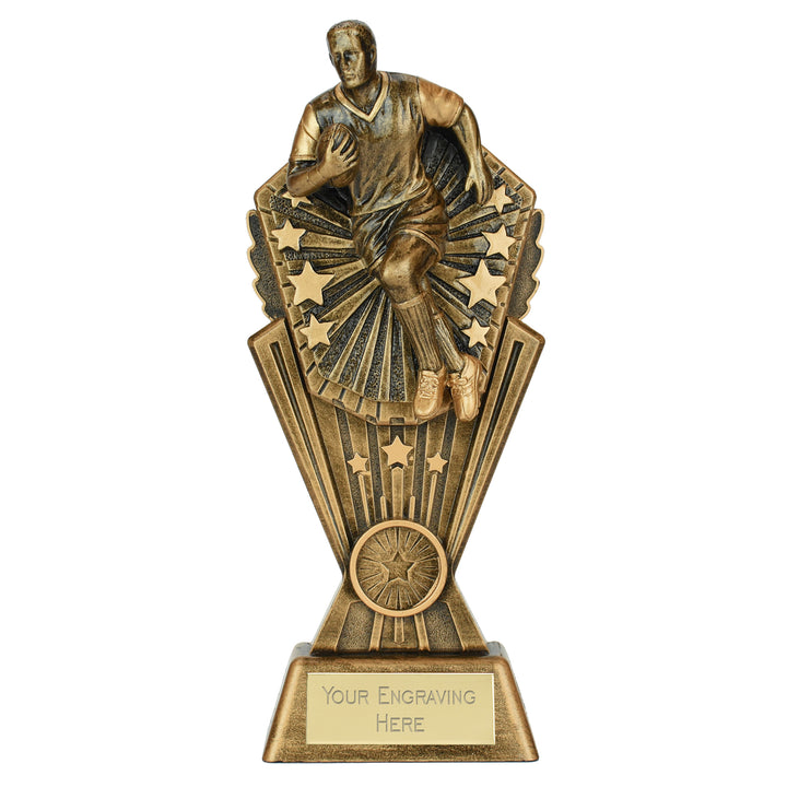 PK303 - Cosmos 3D Male Rugby Trophy (2 Sizes)