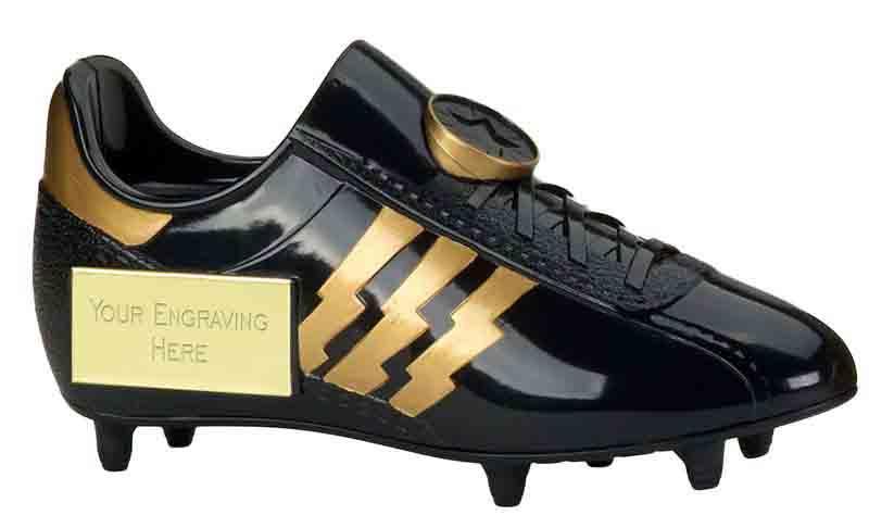 Tower Boot Black Football Trophy (2 Sizes)